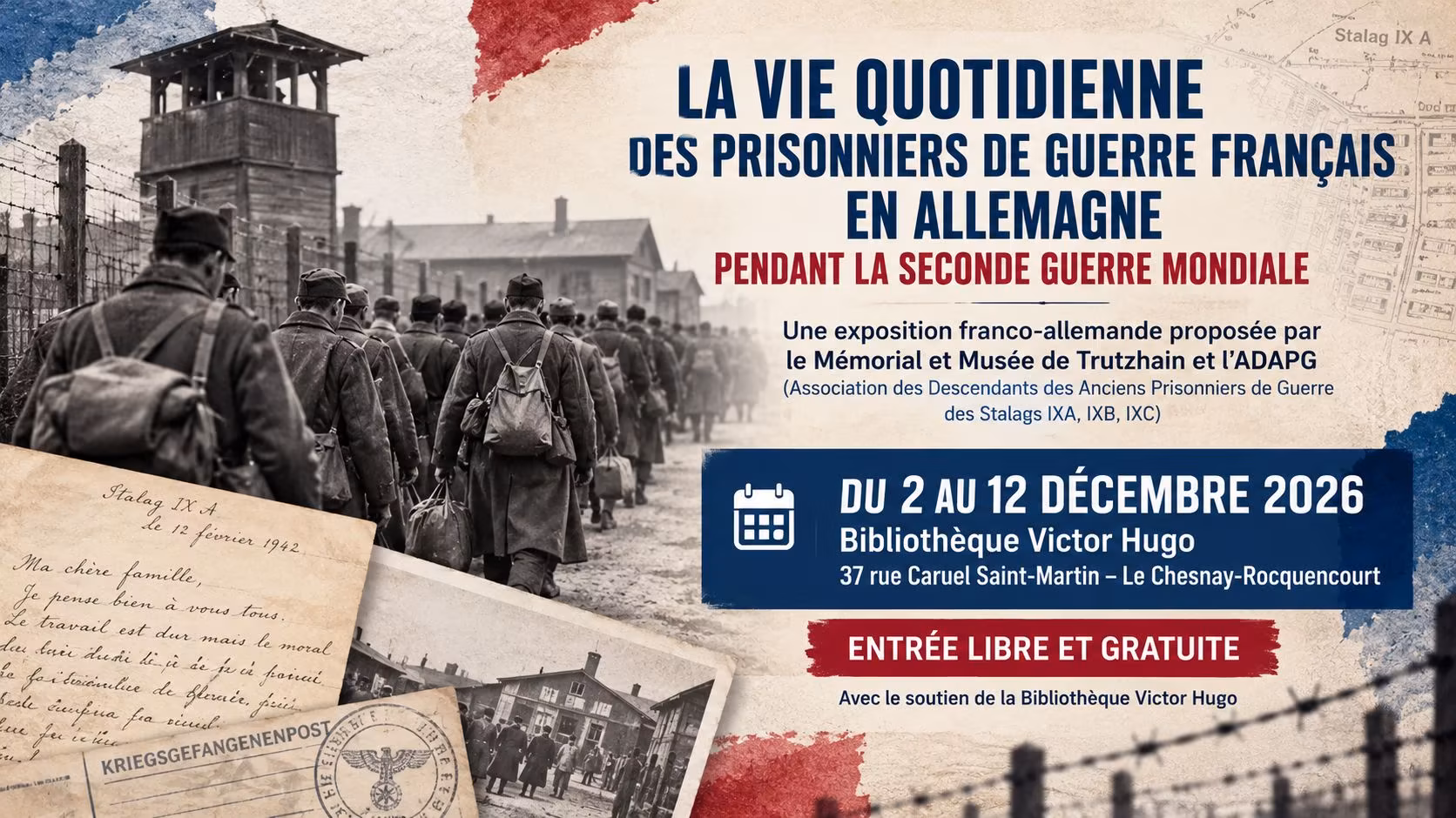 Exposition « Les prisonniers de guerre français durant la seconde guerre mondiale » du 2 au 12 décembre 2026